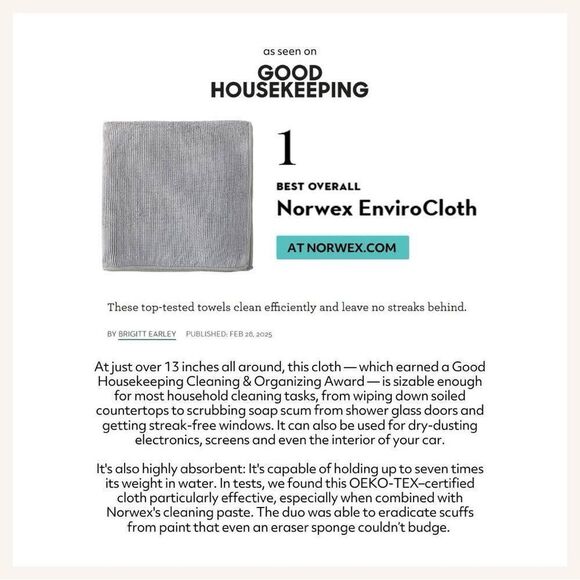 Norwex Enviro Cloth and Window Cloth Basic Package Amethyst and Graphite NWT - Picture 13 of 13